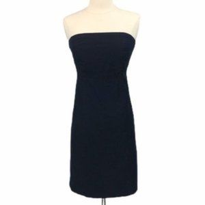 GAP Womens Strapless Straight Dress Size 4 Stretch Black Built in Bra